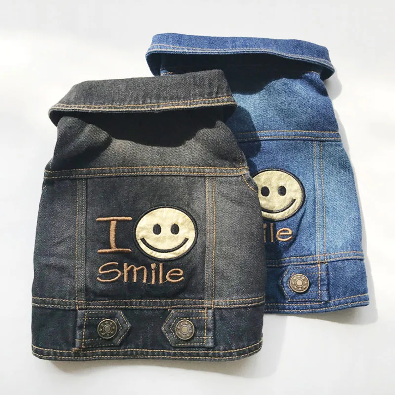 

Fashion Dog Clothes for Small Dogs Denim Coat for Chihuahua French Bulldog Jean Jacket Vest for Puppy Pet Yorkshire Dog Apparel