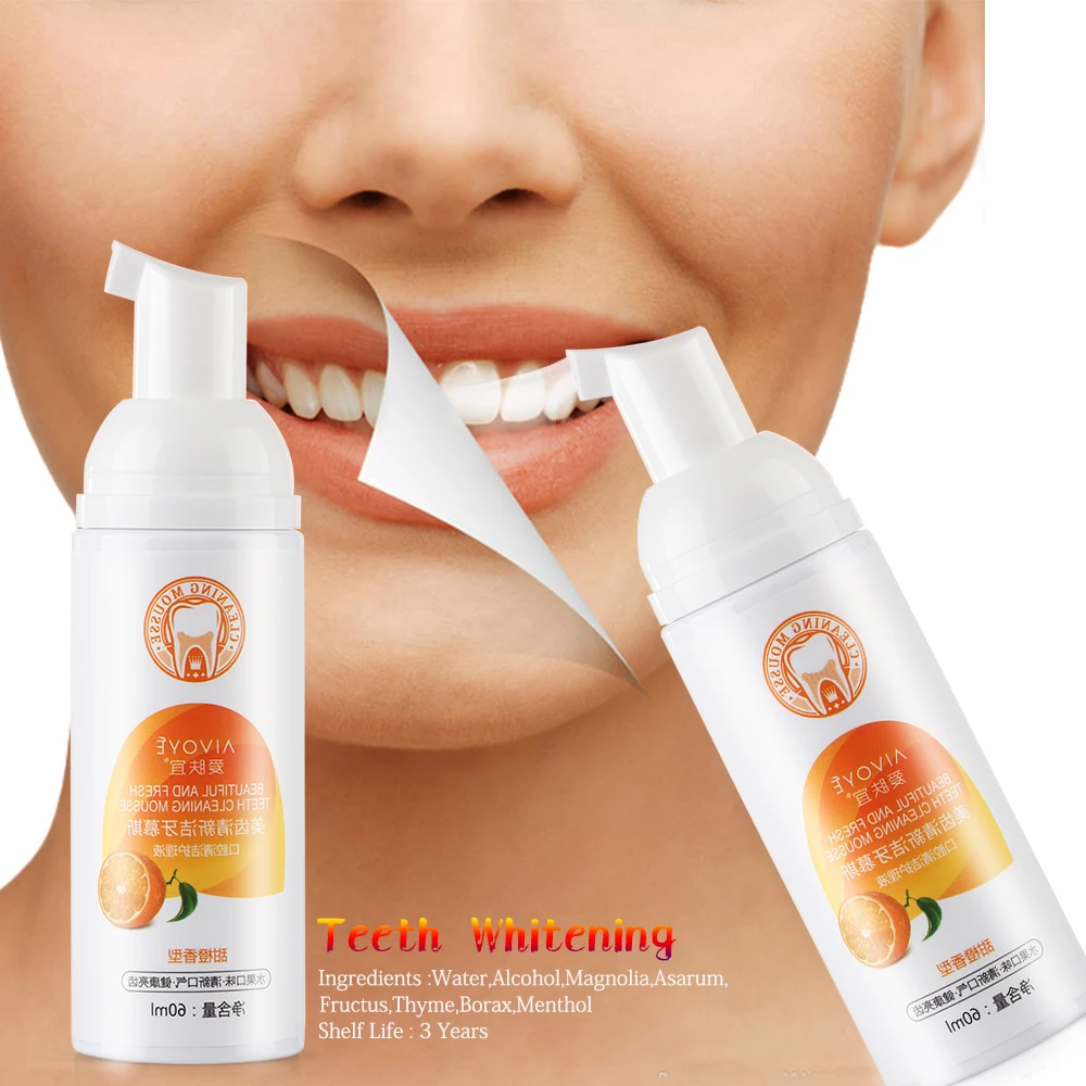

60ml Teeth Whitening Essence Liquid Oral Hygiene Cleaning Serum Removes Plaque Stains Tooth Bleaching Oral Care Hot Sale