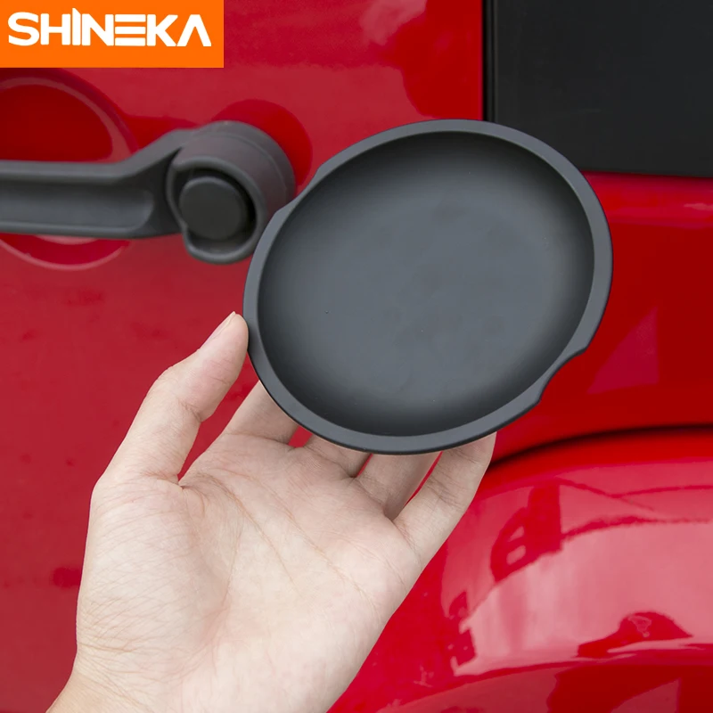 SHINEKA матовая черная ABS крышка для дверной ручки Набор наклеек 2 4 дверей Jeep Wrangler JK