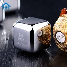 1 шт. SUS 304 Кубик из нержавеющей стали магические камни для виски пивной создатель льда кубики водки Ведро для охлаждения вина камни вечерние KTV бар поставщиков