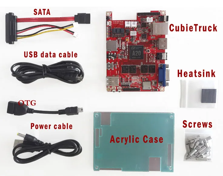 Cubietruck/Cubieboard3 allwinner A20 Dual-core ARM Cortex-A7 2G DDR 8 GeMMC Совет по развитию/android/linux/с открытым исходным кодом