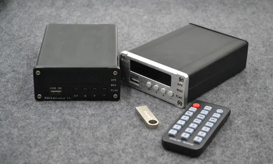 

ZHILAI T5 Digital HiFi Audio Decoding Lossless Music Player Decoder DAC Fiber Coaxial Analog Signal Output Support APE FLAC MP3