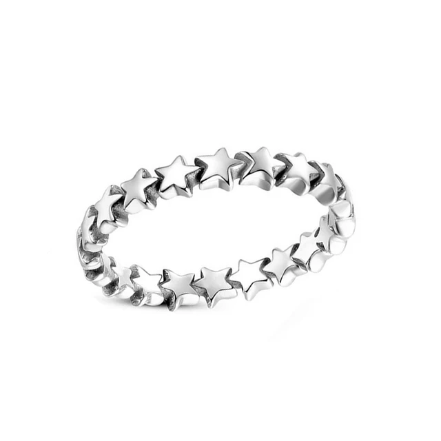 SHUANGR Moda Star Trail Impilabile Anello di Barretta Per Le Donne di Nozze Moni SHUANGR Moda Star Trail Impilabile Anello di Barretta Per Le Donne di Nozze Moni