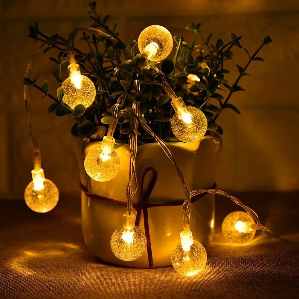 

2.2M Light String 20 LED String Light Balls Battery Powered LED Garlands Holiday Party Garden Christmas Decoration Fairy Lights