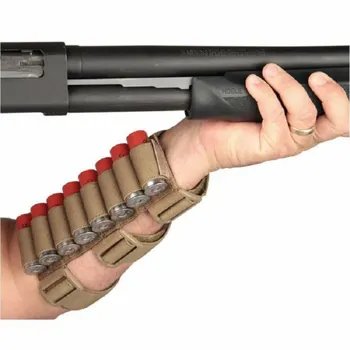 

Tactical Military Outdoor Hunting 8 Rounds Ammo Shotgun Shell Holder Forearm Carrier Shooter Sleeve Nylon Pouch