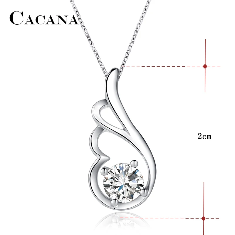 CACANA Pendant Necklaces For Women Trendy Delicate Gift Fashion Design Metal Link Chain Long Necklace Hot Wholesale N87