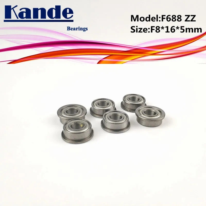 

F688 ZZ 10pcs ABEC-1 F688ZZ F688-2Z Miniautre Ball Bearing F8x16x5mm F688 F688-2Z