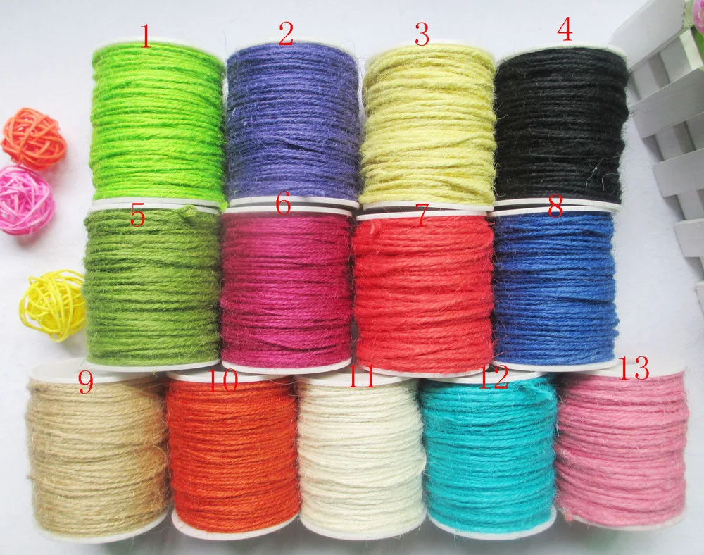 Hemp jute Rope Jute colored twine Cord for DIY/Decorative Handmade