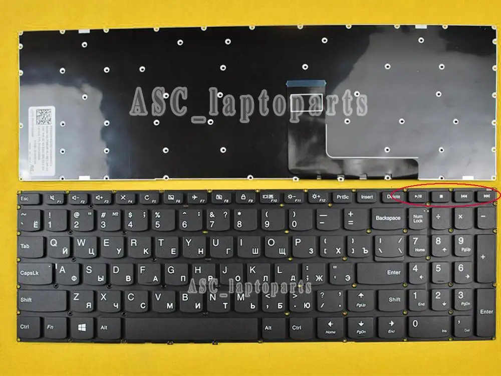 New Compatible Replacemen for Lenovo IdeaPad 310-15ISK 15.6 Upper Case Palmrest Cover Keyboard Touchpad Without Backlight