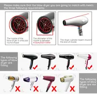 Segbeauty Diffuser for Hair Style Dryer Upgraded Diffuser for Curly Wavy Fitting Blow Dryer Salon Frizz-Free Diffuser 2