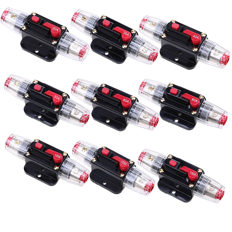 imágenes para 20A/30A/40A/50A/60A/80A/100A/125/150A AMP Coche Protección Audio Inline Disyuntor Fusible de Protección de Circuitos Eléctricos imágenes para 20A/30A/40A/50A/60A/80A/100A/125/150A AMP Coche Protección Audio Inline Disyuntor Fusible de Protección de Circuitos Eléctricos