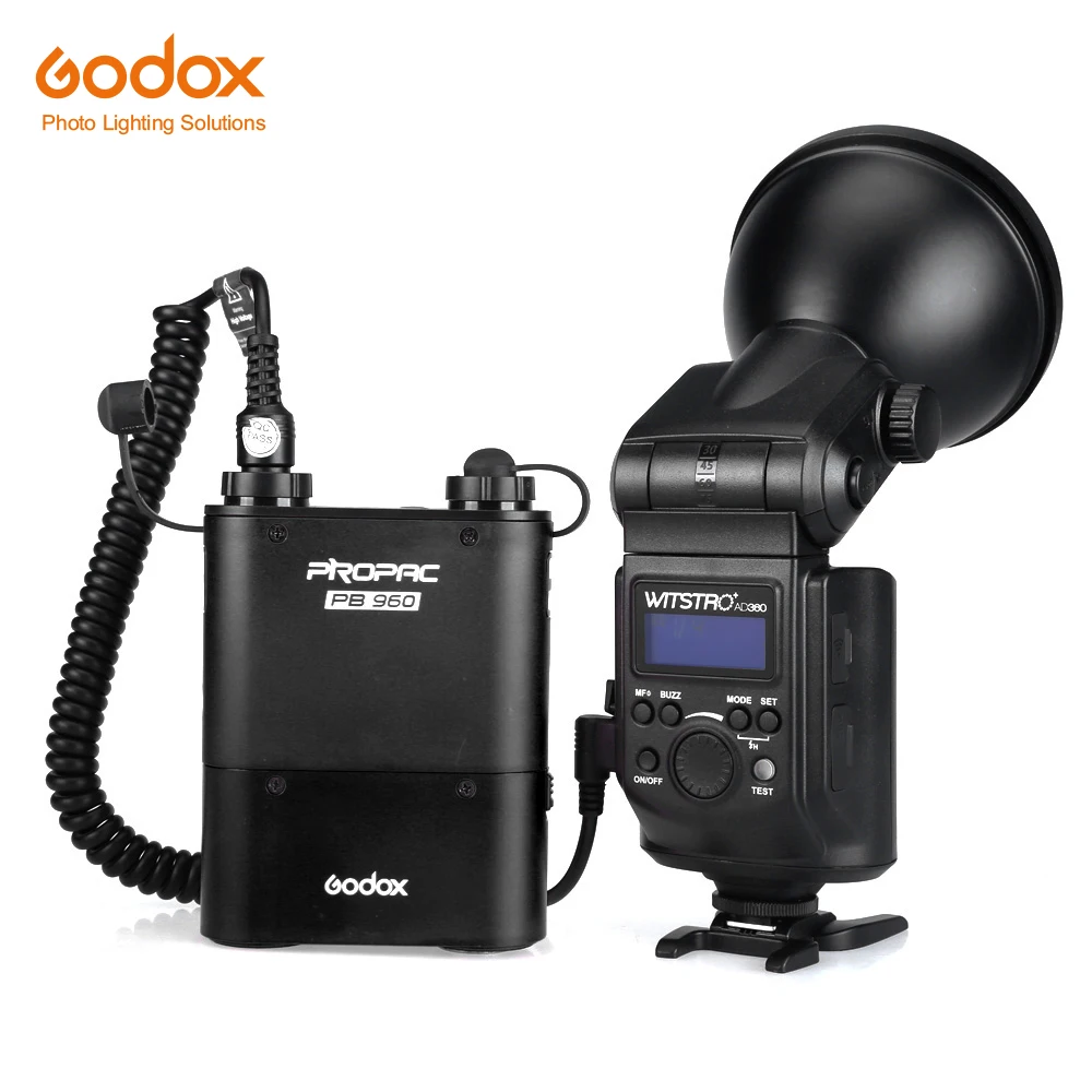 

Free DHL Godox Witstro AD360 High Power External Portable Flash Light Speedlite Lithium Battery Pack for DSLR Camera