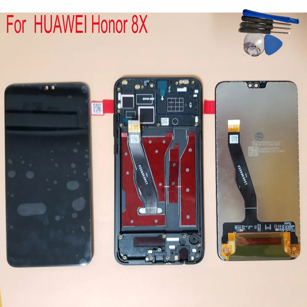 

6.5" For Huawei Honor 8X JSN-L21 JSN-L42 JSN-L22 LCD Display Touch Screen Digitizer Assembly Replacement With Frame