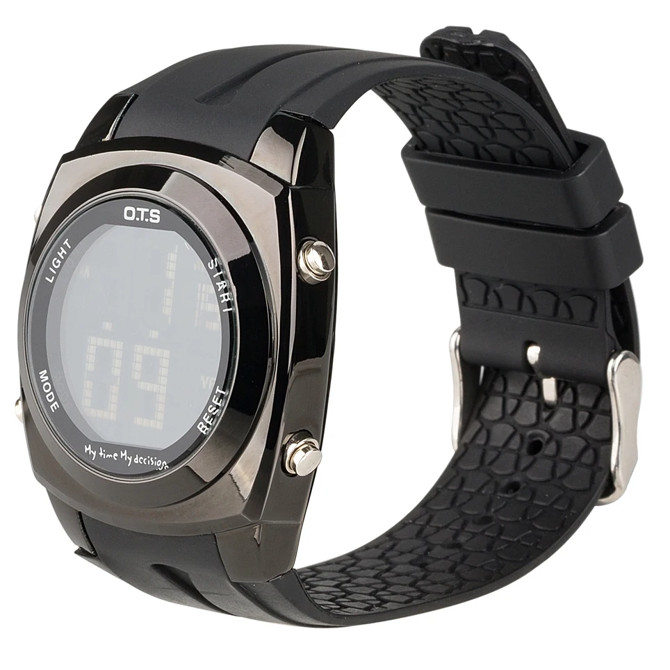 

Brand OTS Original Creative Large Number Style Men Relojes Sport Waterproof Alarm LED Digital Fashion Watches Relogio Masculino