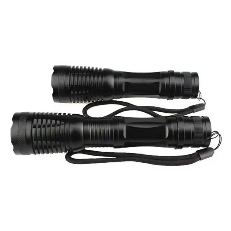 Powerful led flashlight T6 LED Rechargeable Zoomable Waterproof Flashlight Torch Bike Light+Charger by 18650 battery #3S27 (8)