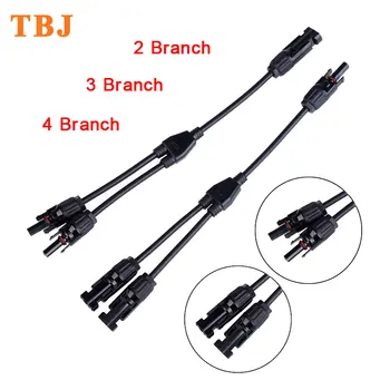 

2Y / 3Y / 4Y Branch Parallel Adapter Wire Cable Plug Tool Kit for Solar Panel