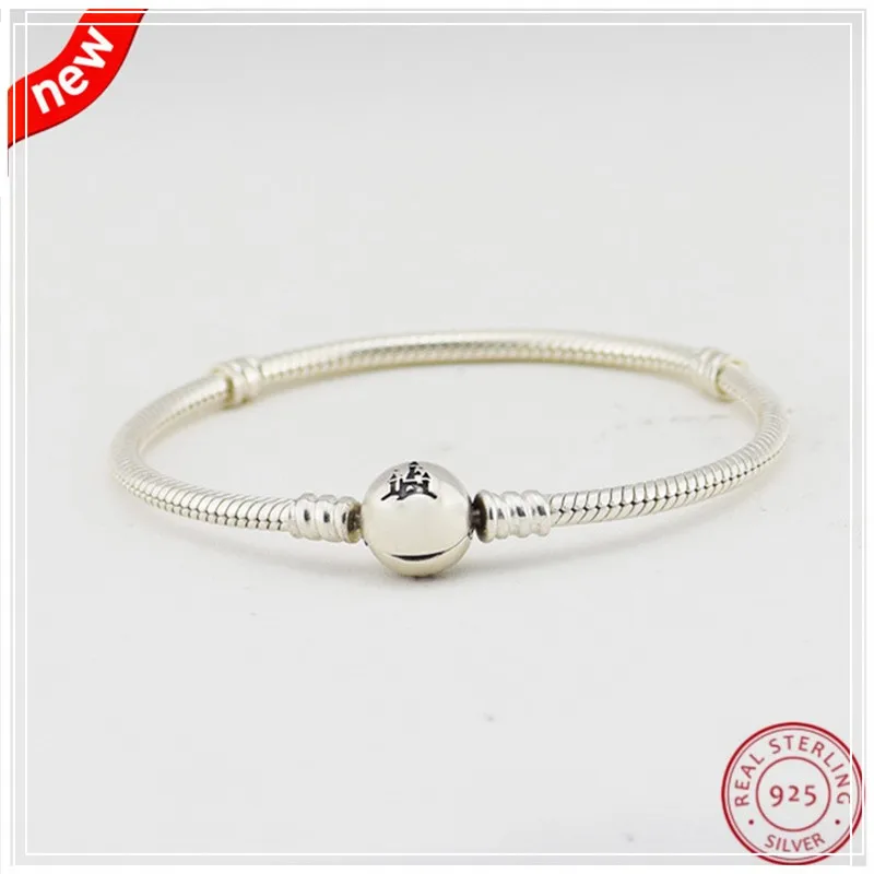 

New Arrival Desney Wonderful World Snake Chain Bracelets for Women Silver 925 Jewelry Wholesale Free Shipping FLB014