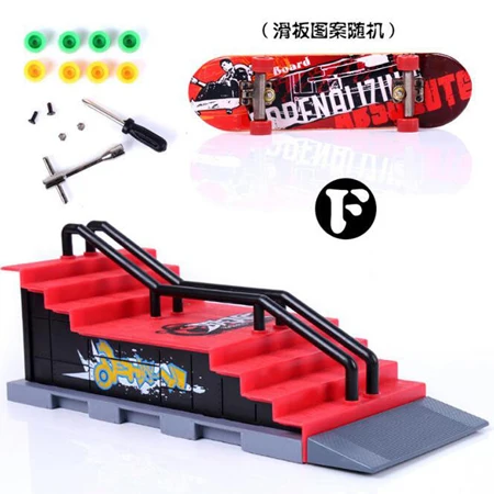12-Finger-Skateboards-Skate-Park-Ramp-Parts-for-Tech-Practice-Deck-Children-Gift-Set-Fingerboard-Toys
