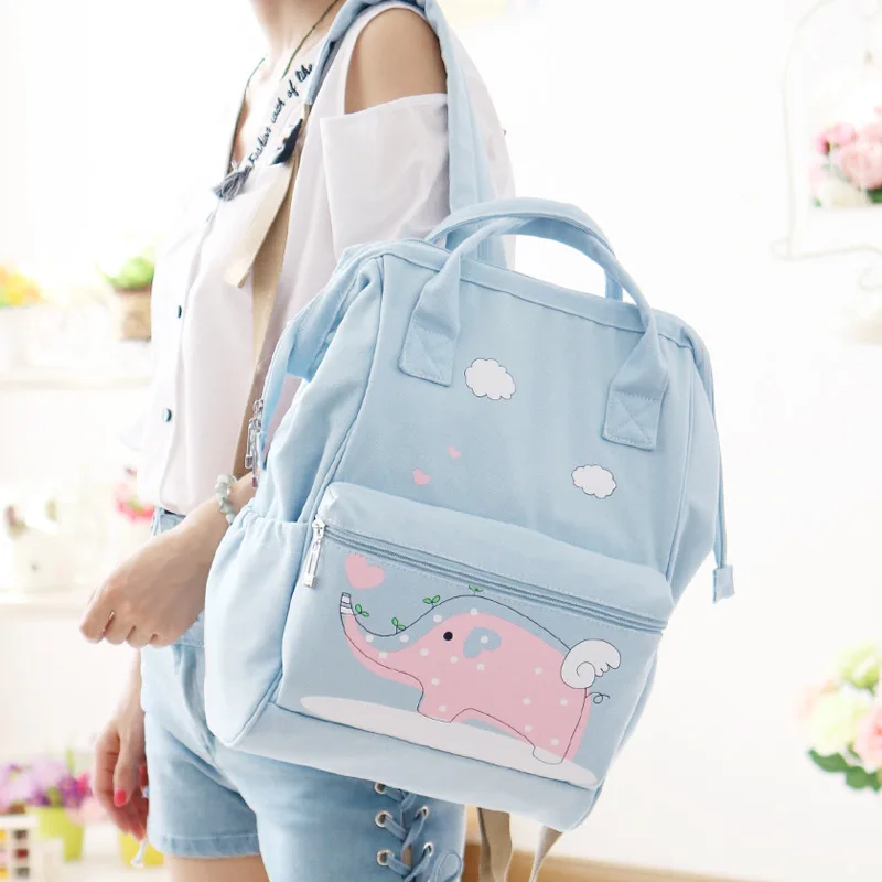 Японский стиль, высокое качество, повседневный женский холщовый рюкзак для девушек, Студенческая школьная сумка, дорожная сумка