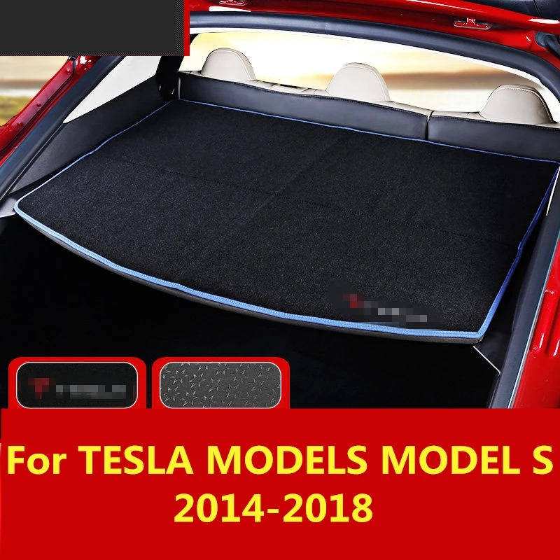 

For TESLA MODELS MODEL S 2014-2018 Auto dashboard mat instrument desk rear window pad Interior decoration Auto Accessories