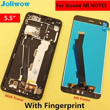 С отпечатков пальцев 5,5 «ЖК-дисплей для xiaomi mi note3 Примечание 3 ЖК-дисплей Дисплей + Сенсорный экран Замена аксессуары для телефона xiaomi note3