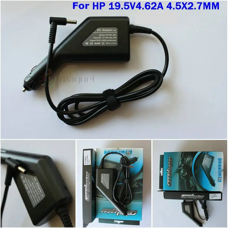 19.5V 4.62A 90W Laptop Car charger DC Car Adapter For HP Pavilion M4 M4 Q117 Q118 14 15 17 14