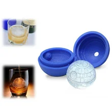 Горячая творческий Силиконовые формы синий смерти из «Звездных Войн» круглый шар форма кубика льда лоток для мелочи; пустыня; Сферическая форма кухонный инструмент "сделай сам" аксессуары