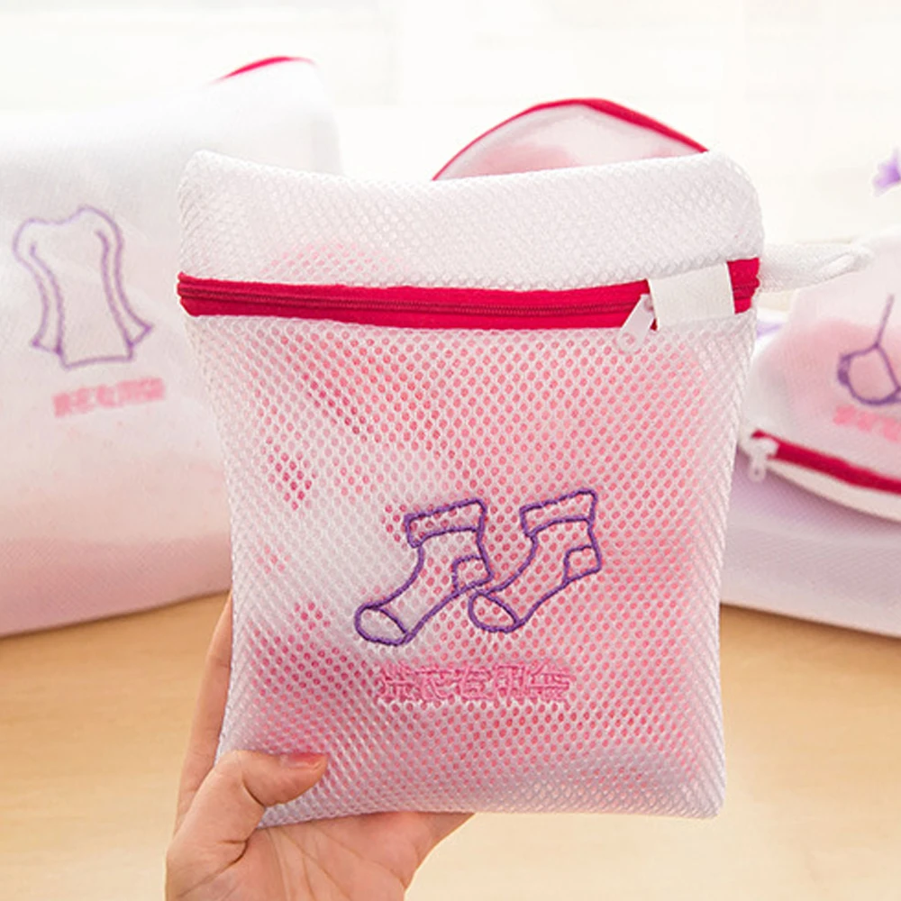 Fashion Fine Embroidered Bra Lingerie Special Wash Laundry Bag Padded Machine Washable Mesh Kit Laundry Basket Bag Laundry Bags (5)