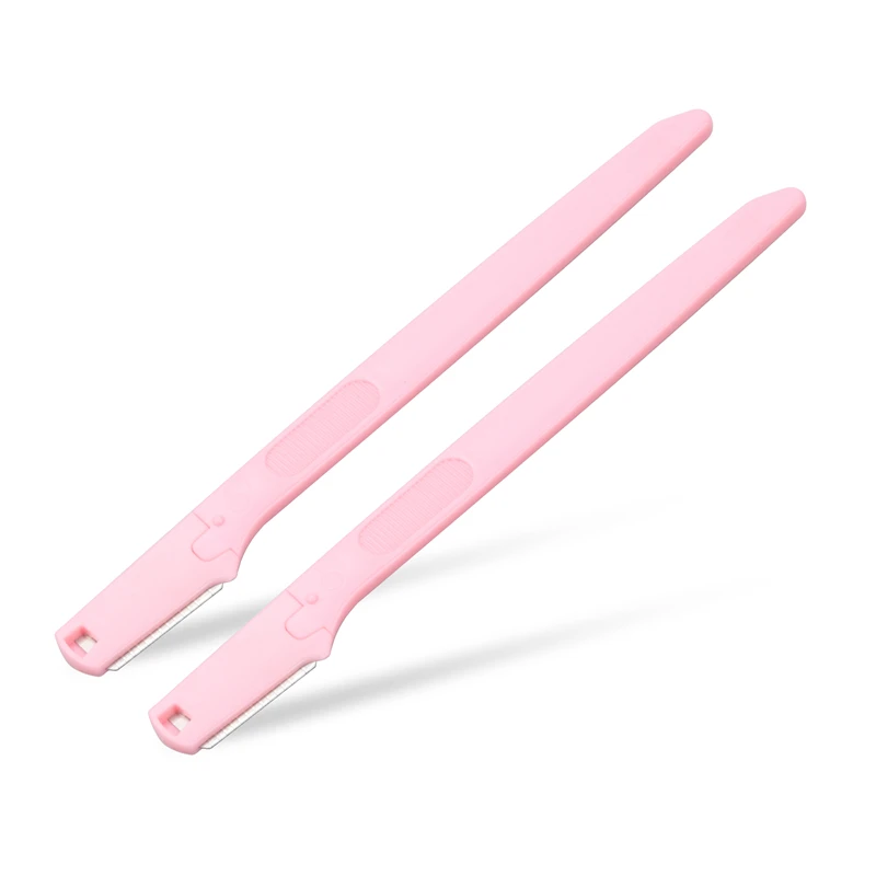 Brainbow 2pc/pack Colorful Eyebrow Trimmer Safe Makeup Knife Eyebrow Blades Face Hair Removal Scraper Shaver Makeup Beauty Tools 4