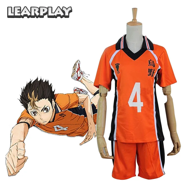 Костюм haikyuu cosplay костюм аниме Karasuno школьная форма для волейбола трикотажная