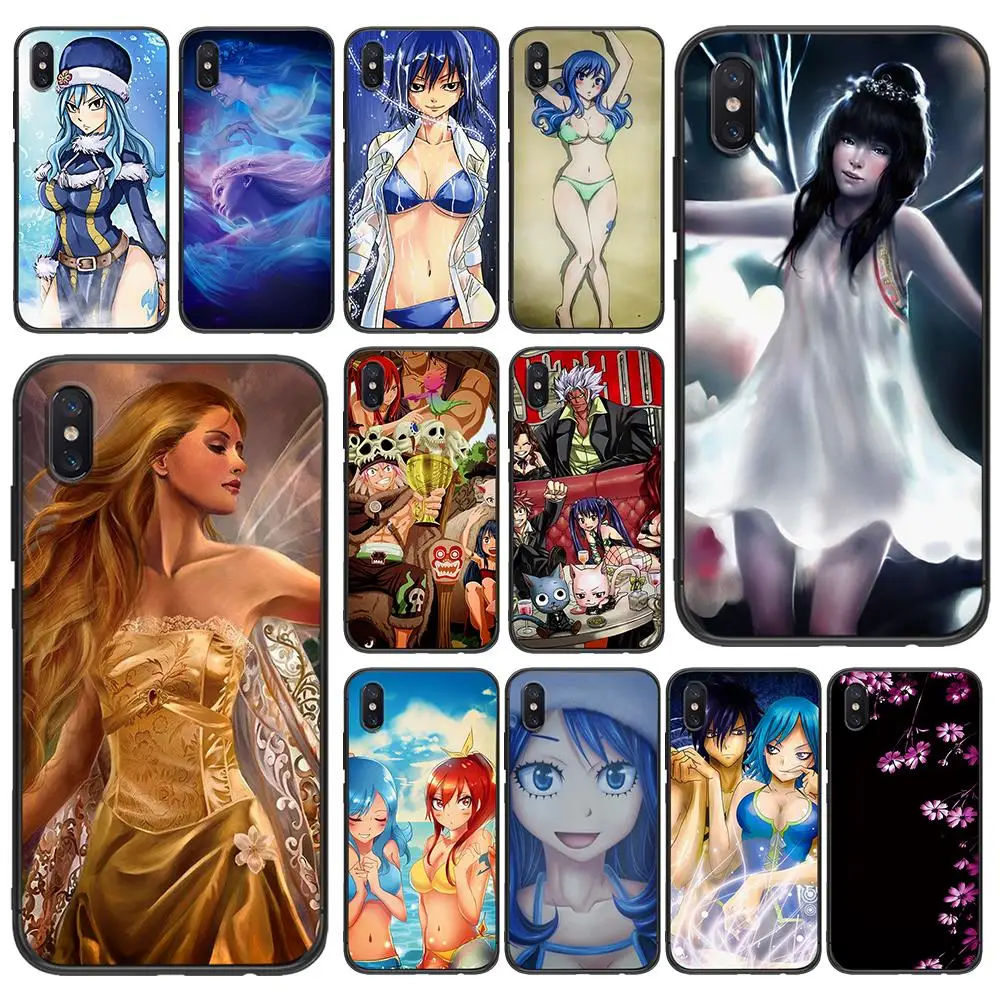 Мягкий ТПУ чехол Juvia Fairy Tail для Xiaomi Redmi Mi6 8 9 A1 A2 F1 Plus 5/5 M8 Lite силиконовый задней
