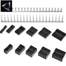 22PCS 2.54mm Single row 10P Pin Dupont Connector Plastic Shell Plug Jumper Wire Cable Pin Header female AWG28