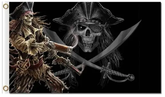 

3x5ft polyester pirate flags decorations Flag 3x5 Feet custom banner