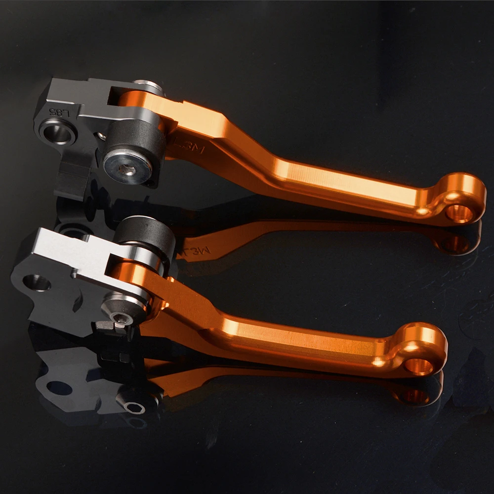 Мотокросс тормозные рычаги для мотоцикла сцепные рычаги для KTM 450XC-W 2008-2013 2008 2009 2010 2011 2012 2013 - Цвет: orange