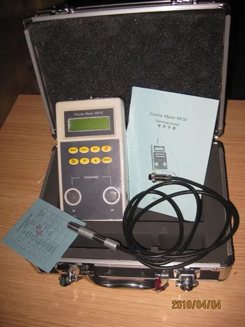 SP 10 Ferrite Meter Measurement of the Ferrite Content in Austenitic and Duplex Steel in SP10