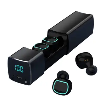 

New V15 TWS Wireless Headset Bluetooth 5.0 Mini In-ear Sports Earbuds Wireless Stereo Earphones IPX5 Waterproof For Android IOS