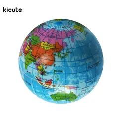Симпатичный мини пены мира Глобусы научить образование земли Пособия по географии игрушка Географические карты упругий шарик модели