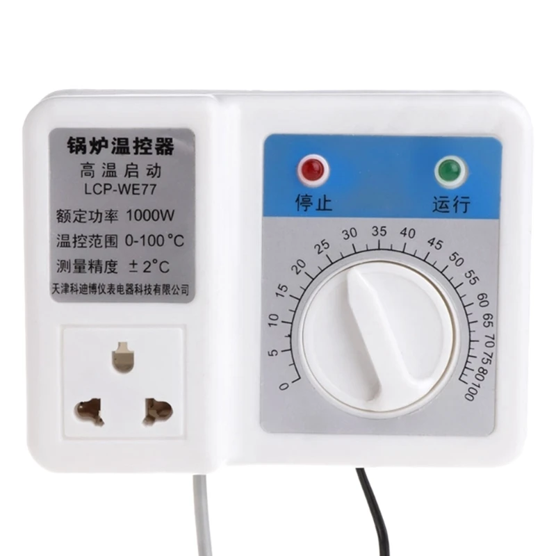 

220V 1000W Boiler Thermostat Regulator Circulating Pump Temperature Controller Us Plug