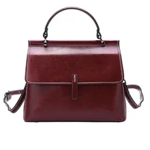 Женская сумка винтажные сумки на плечо из натуральной кожи сумки через плечо для женщин известный бренд весна Sac Femme сумка красная