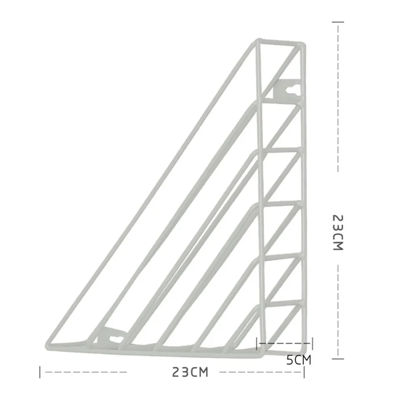  Metal Organizer Shelf For Wall Magazine Organizer Gold Rack Newspaper Book Holder Triangular Storag