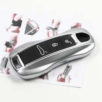 

Car Styling 1PCS ABS Plastic Car Key Shell Case Cover Trim For Porsche Cayenne 3rd Gen (PO536) 2018 2019