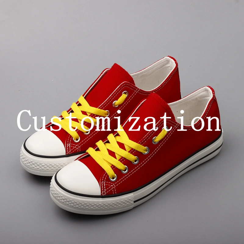 

E-LOV Top Brand Custom Printed Students Fans Team Canvas Shoes Customization Designer Casual Walking Shoes Flat Espadrille