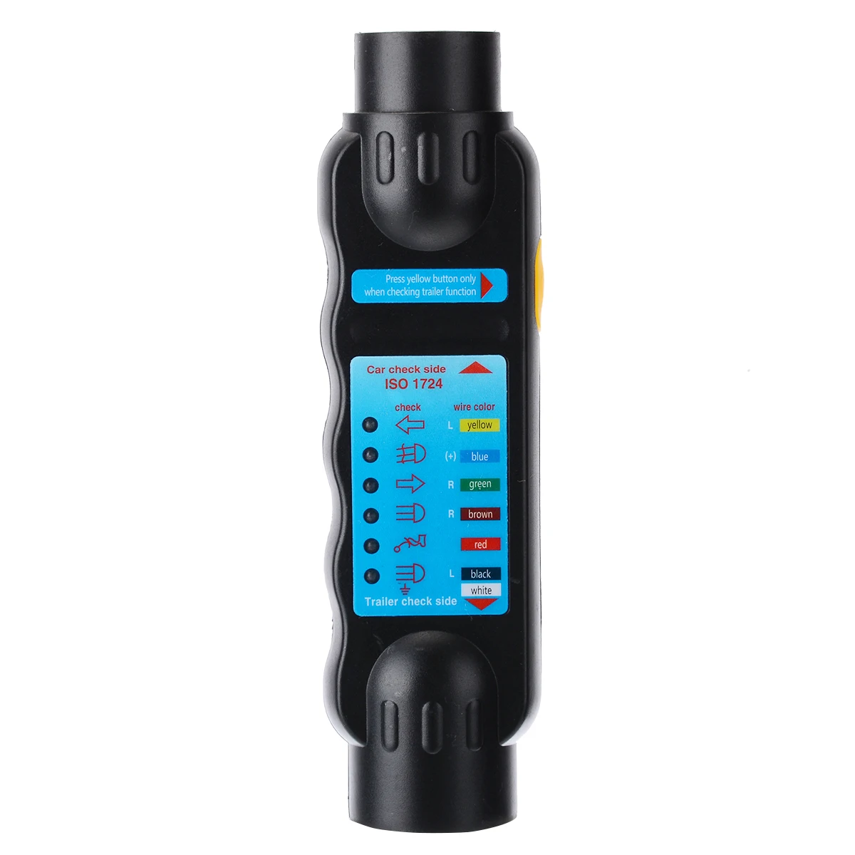 Universal Towing Trailer 7 Pin Plug Socket Connection Tester 12V Wiring Circuit Light Tool Unit Diagnostic Tools