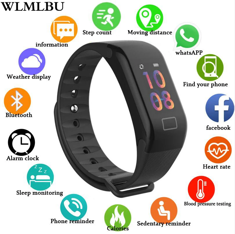 

F1 Plus Color Lcd Screen Fitness Tracker Sleep Tracker Smart Bracelet Heart Rate Monitor Waterproof Smart Watch Activity Tracker