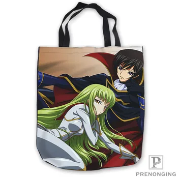 

Custom Canvas Code-Geass-Lelouch-ToteBags Hand Bags Shopping Bag Casual Beach HandBags Foldable 180713-03-46.12
