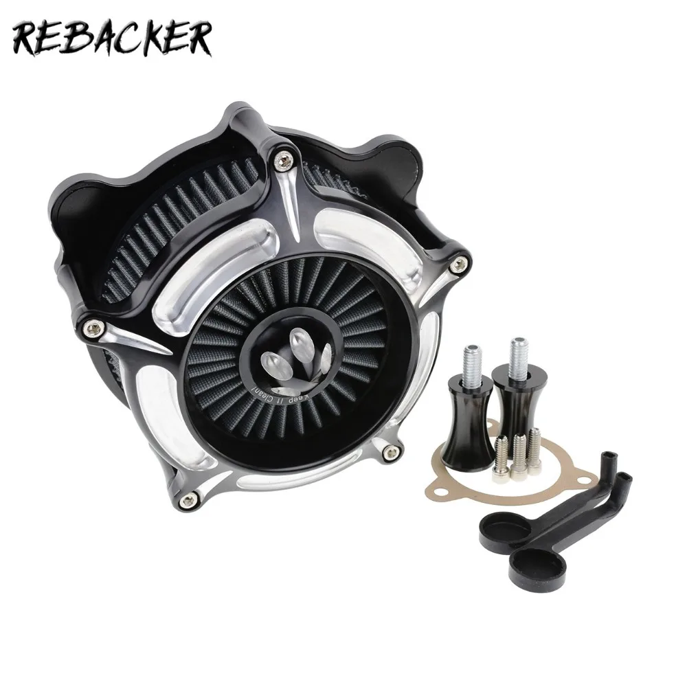 

Motorcycle CNC Crafts Grey Air Cleaner Intake Filter For Harley Touring Street Glide 2008-2016 Black Air Intake