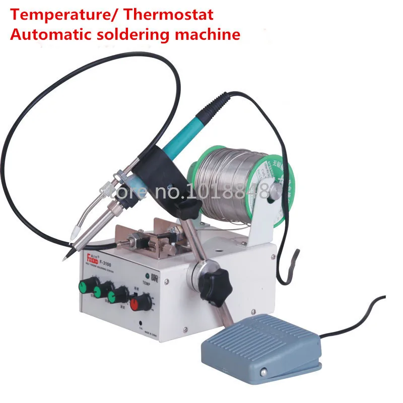 F3100B Многофункциональный автоматически отправляется Оловянная система управления педалью постоянный температурный Электрический паяльник паяльная станция