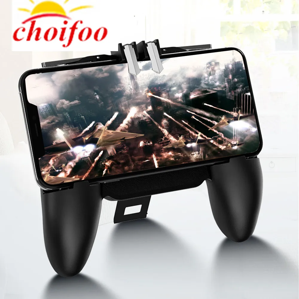 

Choifoo 3-in-1 L1R1 Trigger Game Shooter PUBG Mobile Gamepad Joystick With Cooling Function Controller for Phone Gaming