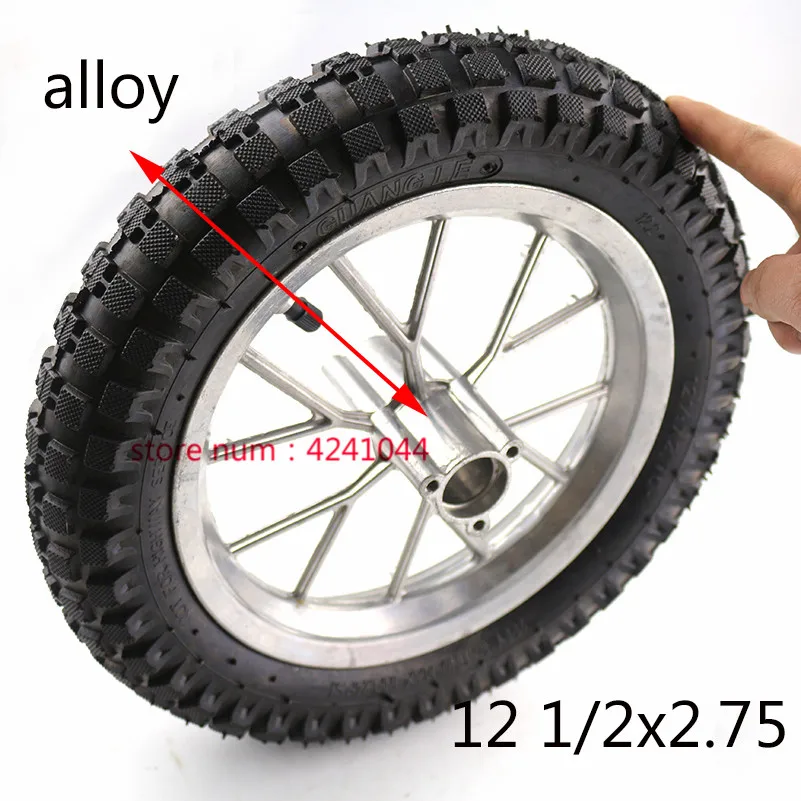 Scooter aluminum alloy wheels and tyres 12.5 12 1/2x2.75 for Razor Dirt