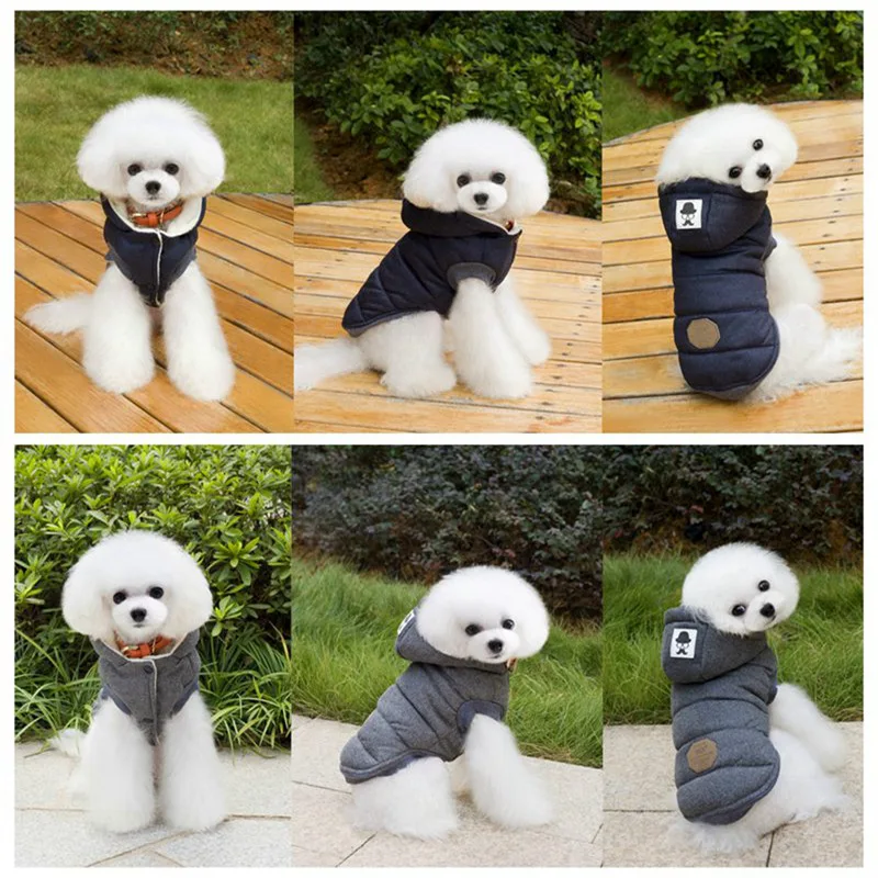 Cute Warm Pet Dog Clothes Winter Coat Puppy Jacket Cotton Soft Winter Clothes For Dog Hoodie Small Medium Large Pet Coats